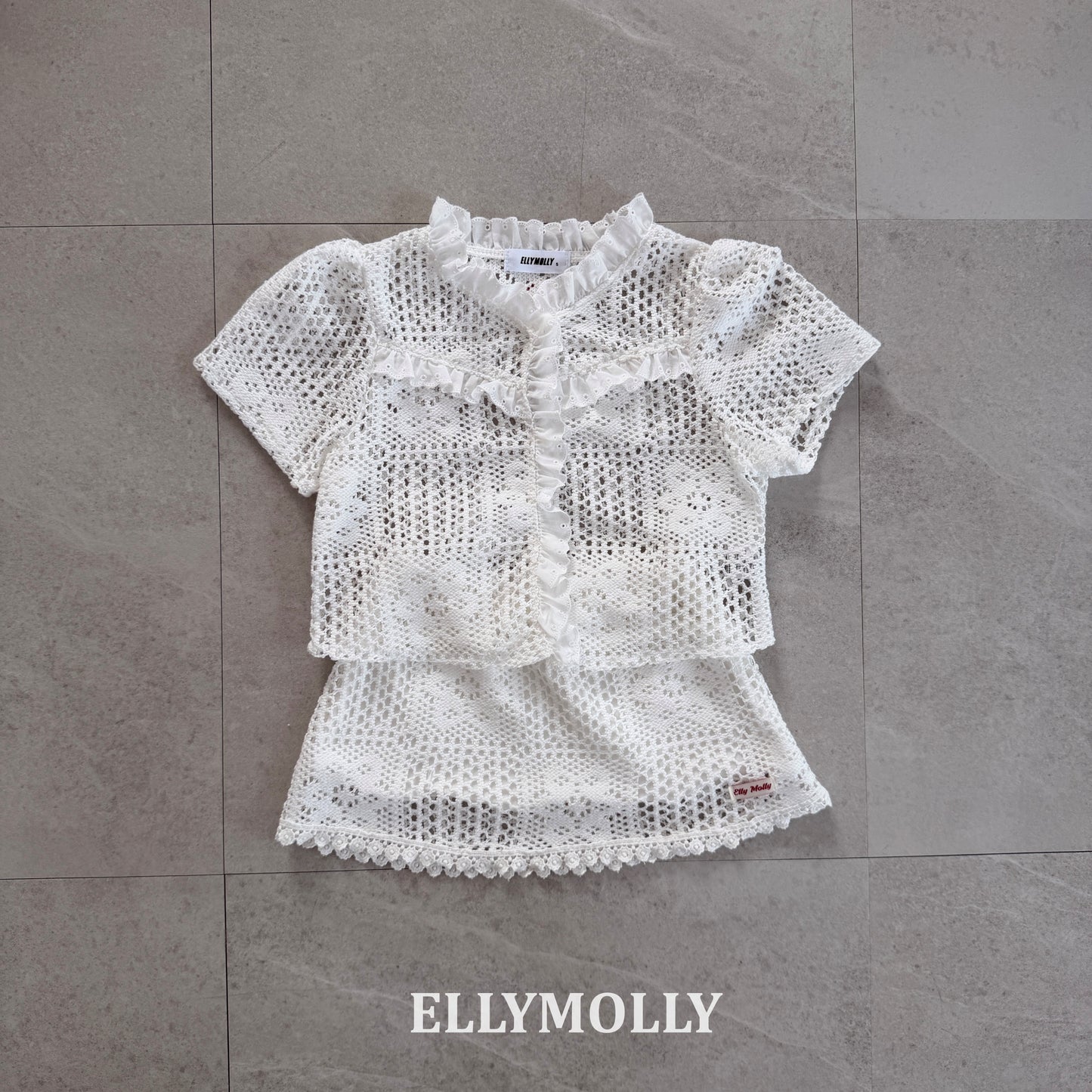 【PREORDER 4日間限定】20.Rosy Crochet Blouse