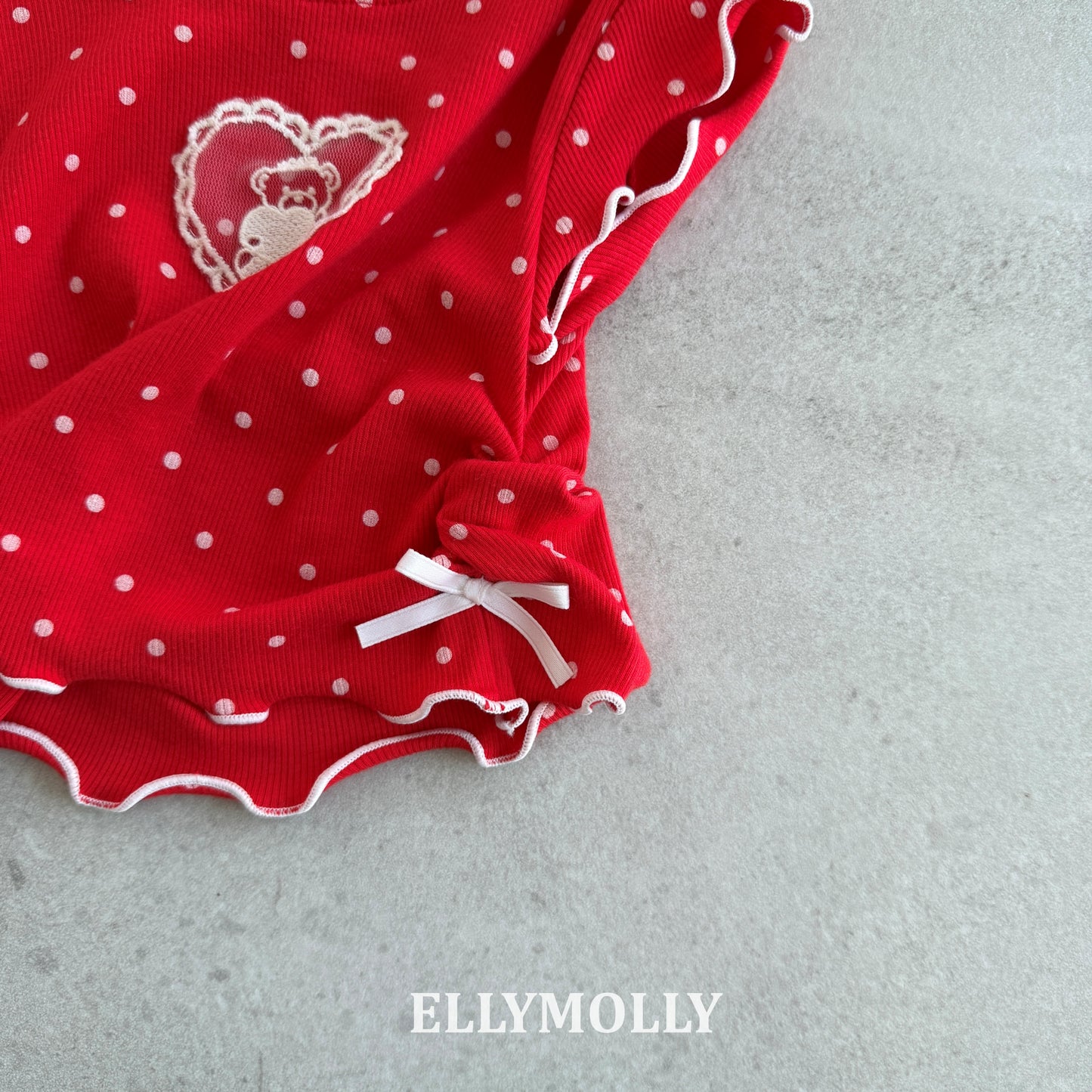 【PREORDER 4日間限定】11.Dot Mimi Shirring T-Shirt