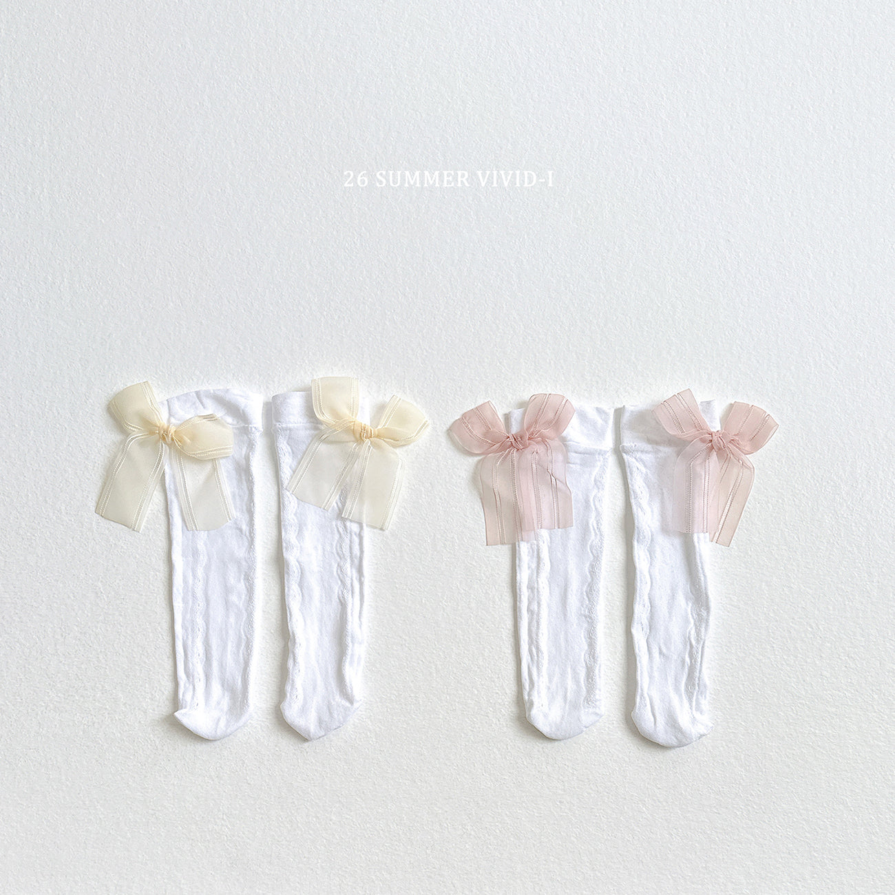 【PREORDER受付終了、ご希望はお問い合わせください。】122.Lace Ribbon Socks
