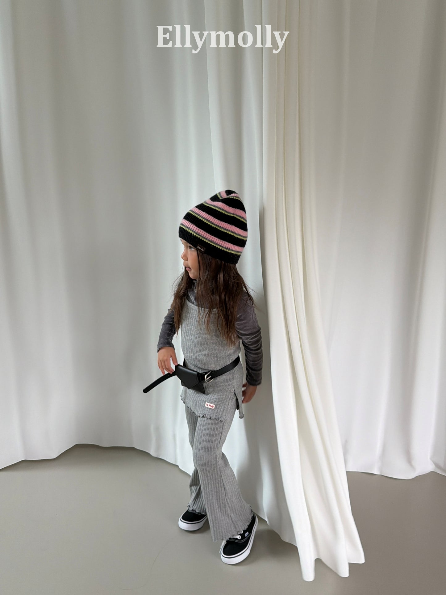 【PRE-ODER〆8.9(sun)】39.Doudou Ribbed Layered Top | ellymolly