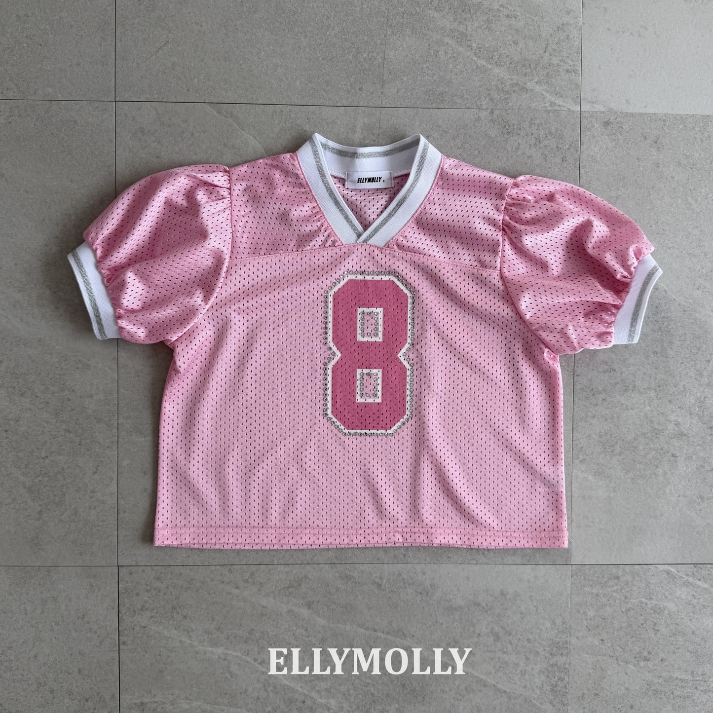 【PREORDER 4日間限定】6.Mesh Puff V-Neck T-Shirt