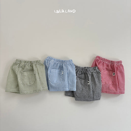 【PREORDER受付終了、ご希望はお問い合わせください。】80.Seersucker Check Shorts