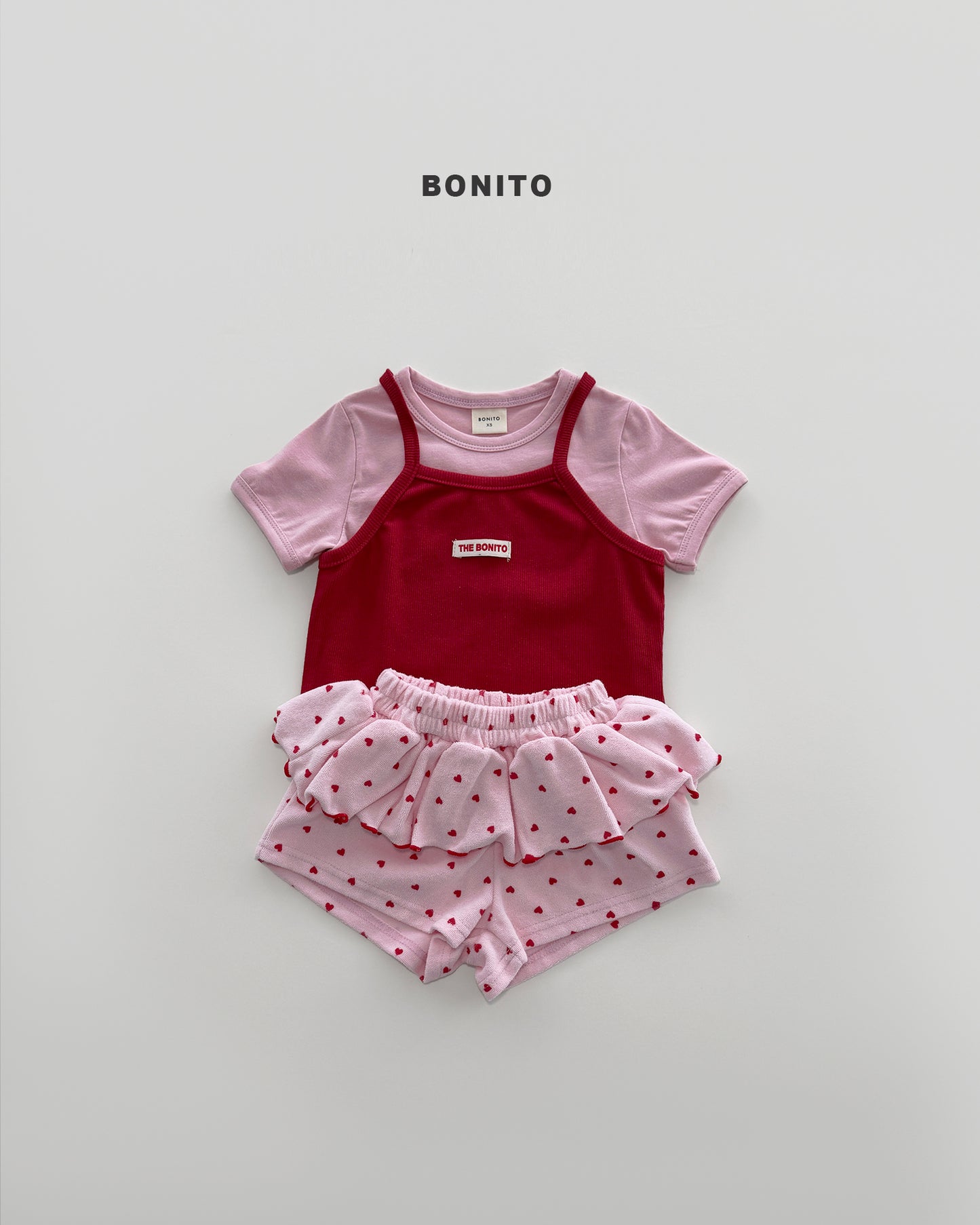 【PREORDER 4日間限定】44.mini heart frill shorts