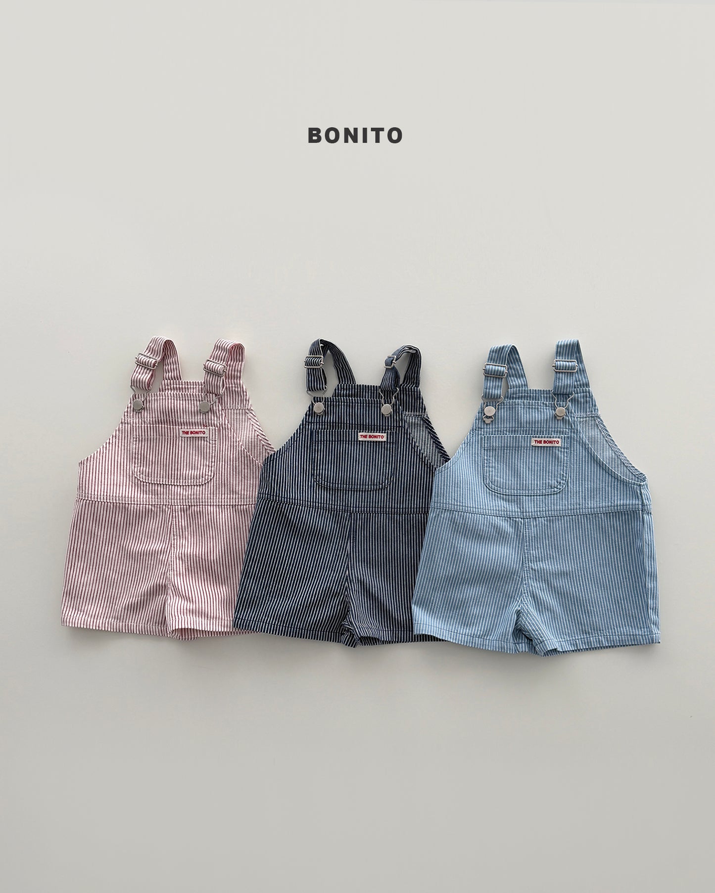 【PREORDER 4日間限定】13.stripe overall pants