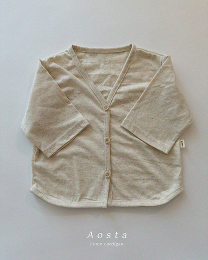 【PREORDER受付終了、ご希望はお問い合わせください。】35.Linen Cardigan