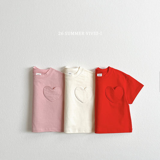 【PREORDER受付終了、ご希望はお問い合わせください。】79.Heart Pocket ShortSleeve Tee