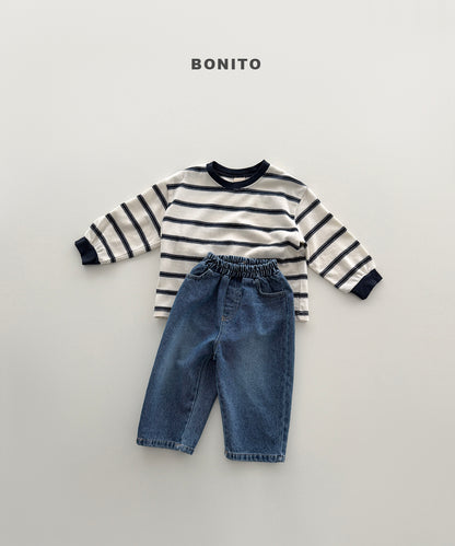 19.Haru Stripe Ribbed T-Shirt