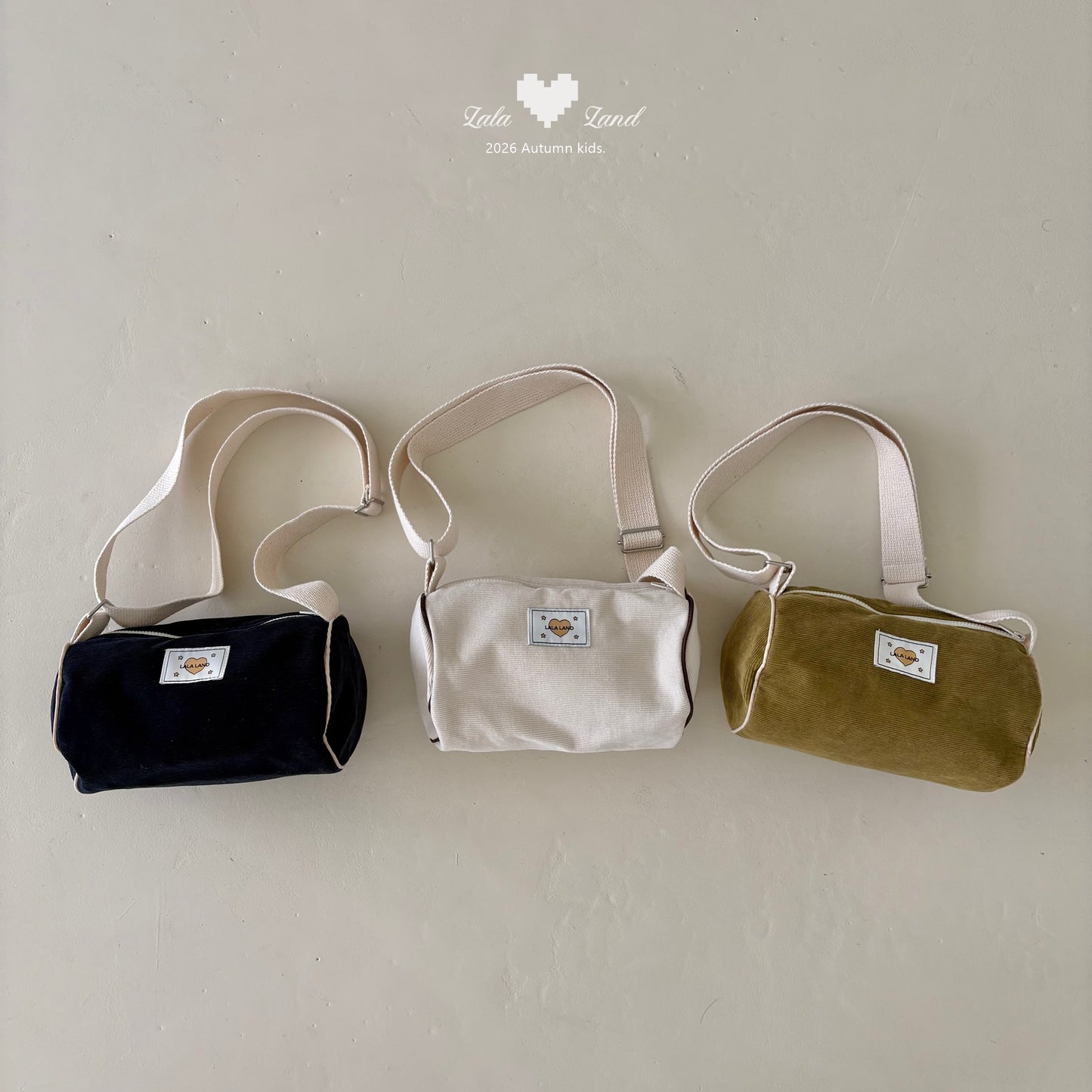 【PRE-ODER〆8.9(sun)】02.Cylinder Corduroy Cross Bag | lalaland