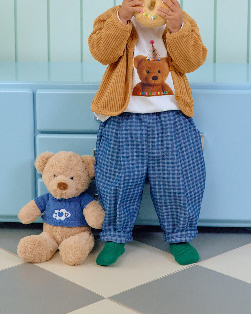 【PRE-ODER〆8.9(sun)】48.Denim Check Pants | oottbebe