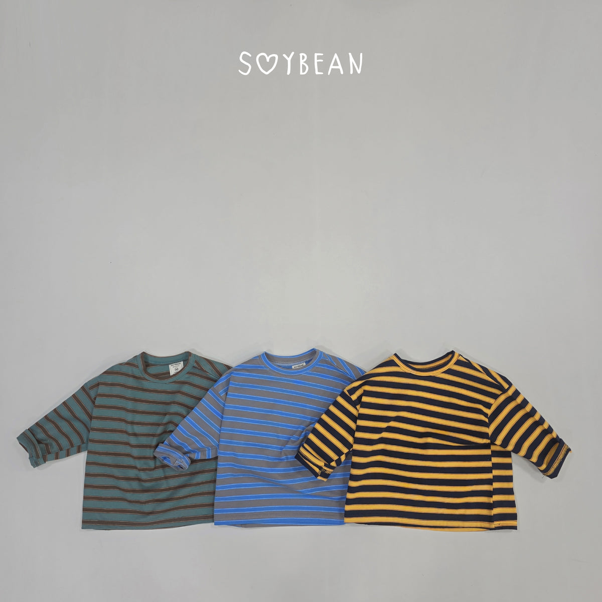【秋のPRE-ODER 5%OFF】09.Oversized Boxy Stripe Tee (7 Sizes)