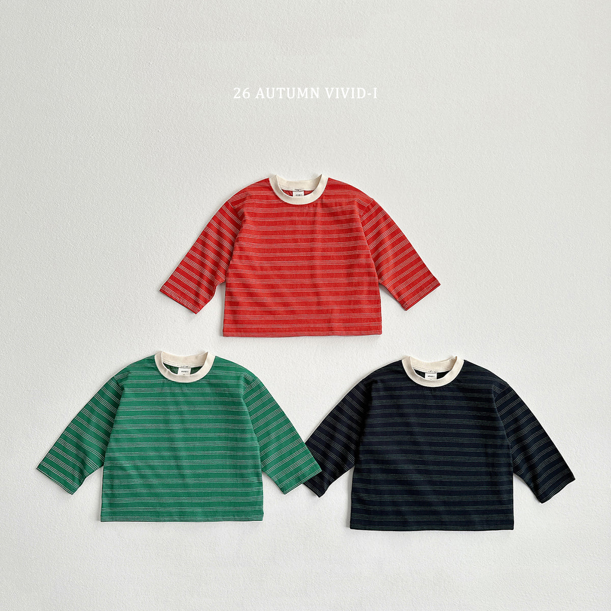 【秋のPRE-ODER 5%OFF】37.Stripe Smile Label Tee