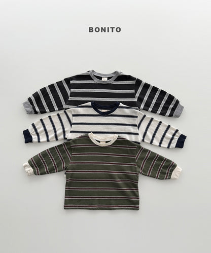 19.Haru Stripe Ribbed T-Shirt