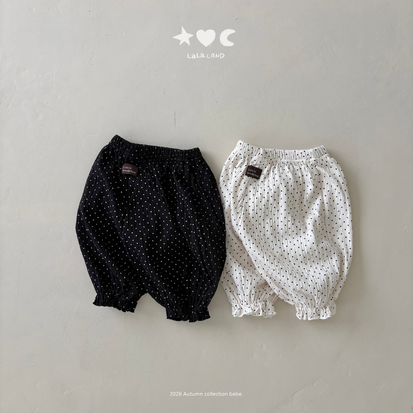 【PRE-ODER〆8.9(sun)】37.Dot Sausage Pants | lalaland