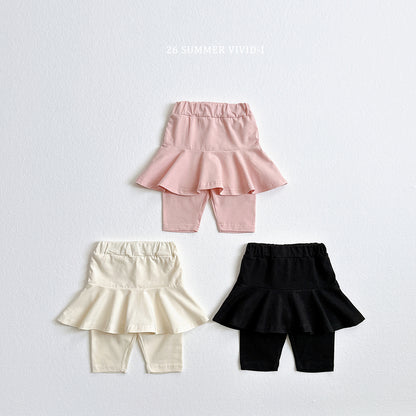 【PREORDER受付終了、ご希望はお問い合わせください。】36.Madeleine 5分丈 Skirt Leggings