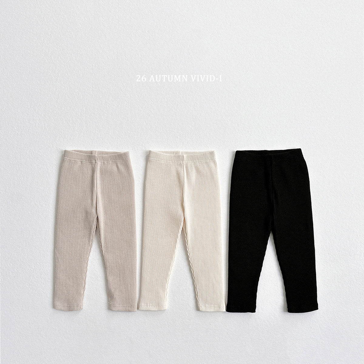 【秋のPRE-ODER 5%OFF】32.Ribbed Leggings
