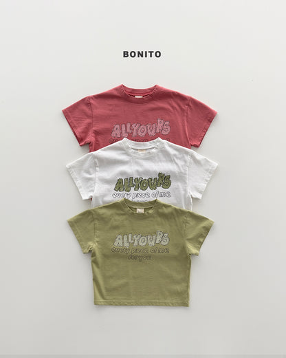 【PREORDER 4日間限定】25.all yours drawing tee