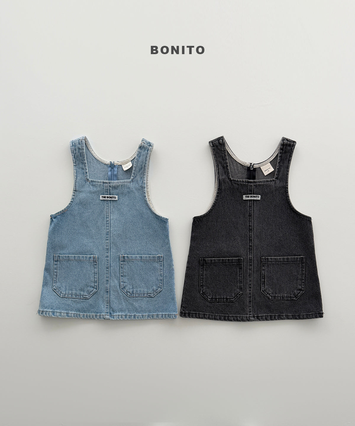 40.Denim One-Piece Dress