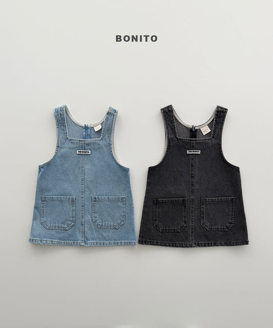 40.Denim One-Piece Dress