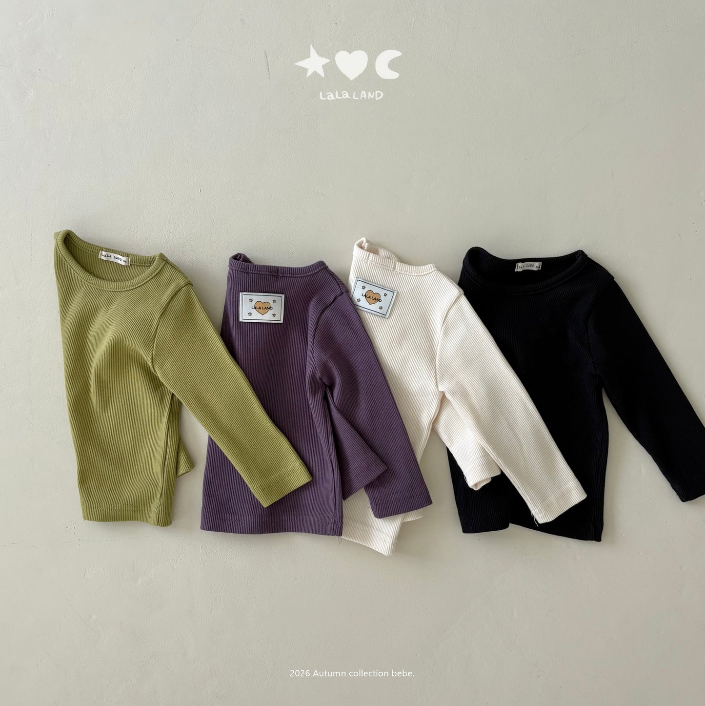 【PRE-ODER〆8.9(sun)】29.Macaron Ribbed Tee | lalaland