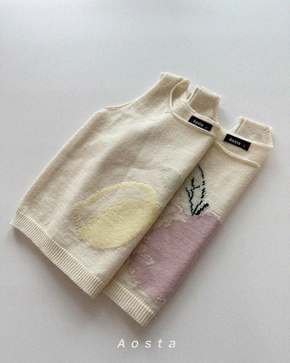 【PREORDER受付終了、ご希望はお問い合わせください。】19.Knit Fruit Vest