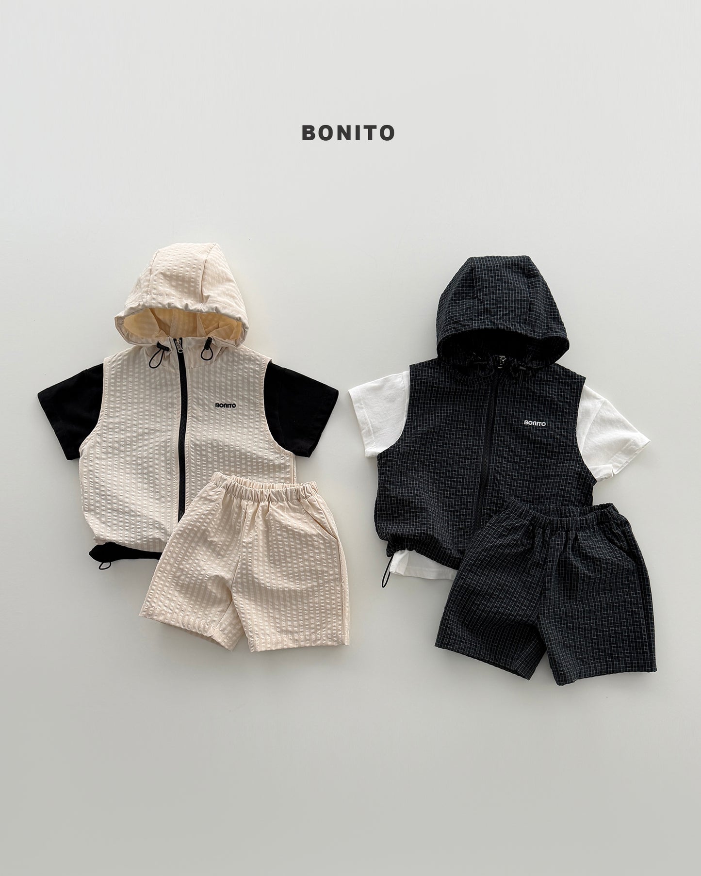 【PREORDER 4日間限定】39.high vest zip-up set