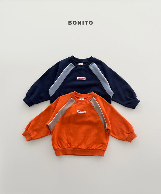 44.Raglan Piping Sweatshirt