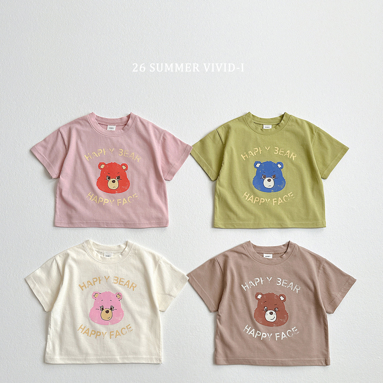 【PREORDER受付終了、ご希望はお問い合わせください。】56.Happy Bear ShortSleeve Tee