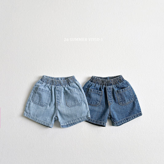 【PREORDER受付終了、ご希望はお問い合わせください。】11.Slub Pocket Denim Shorts