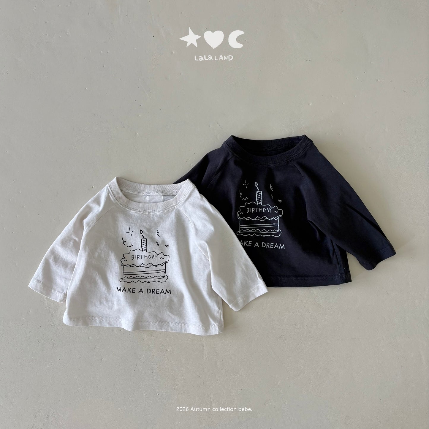 【PRE-ODER〆8.9(sun)】31.Happy Raglan Tee | lalaland