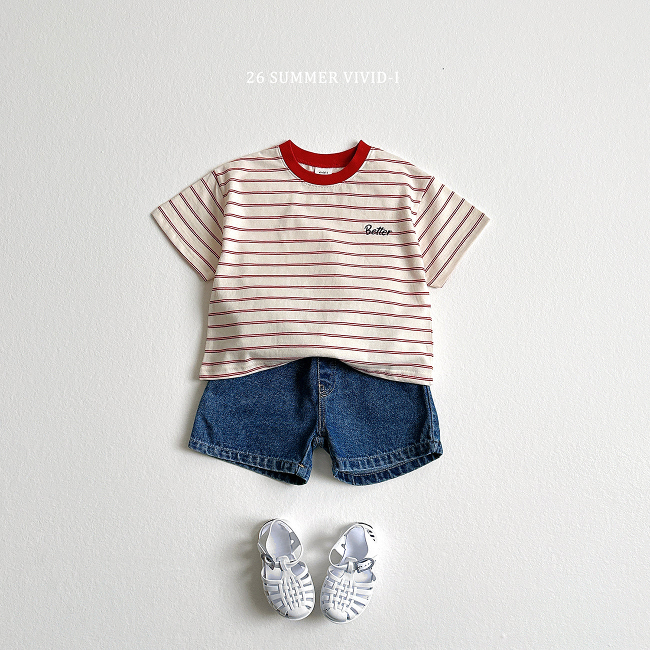【PREORDER受付終了、ご希望はお問い合わせください。】66.Better Embroidery Stripe Tee