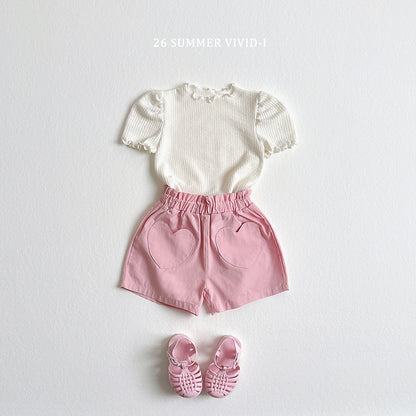 【PREORDER受付終了、ご希望はお問い合わせください。】78.Shirring Puff Flare Tee