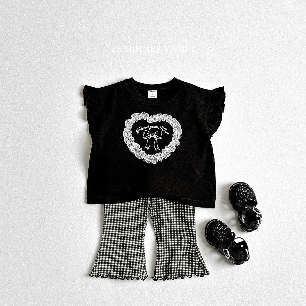 【PREORDER受付終了、ご希望はお問い合わせください。】80.Lace Heart Frill Tee