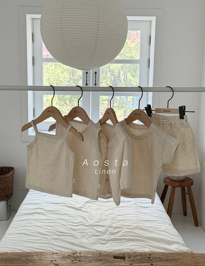 【PREORDER受付終了、ご希望はお問い合わせください。】38.Linen Short Sleeve T