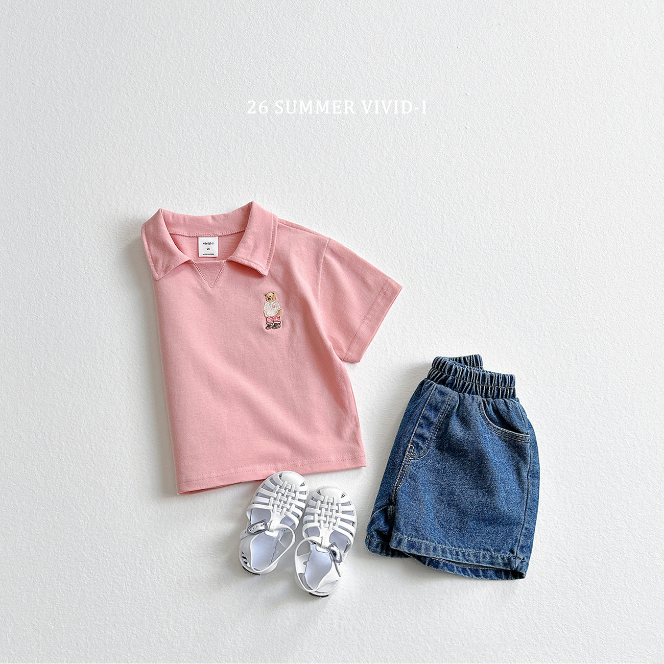 【PREORDER受付終了、ご希望はお問い合わせください。】95.Collar Bear Embroidery Set