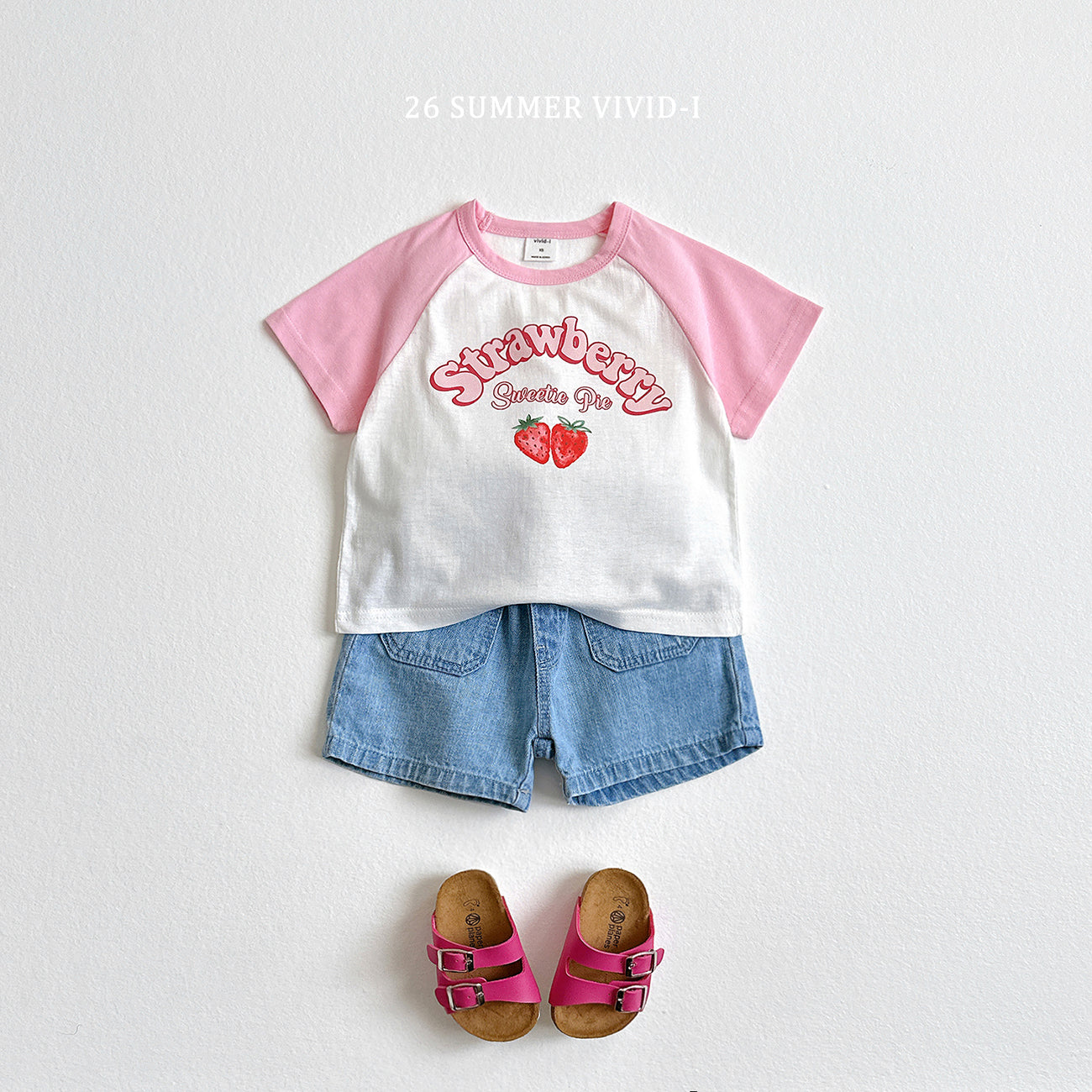 【PREORDER受付終了、ご希望はお問い合わせください。】74.Strawberry Dolman ShortSleeve Tee