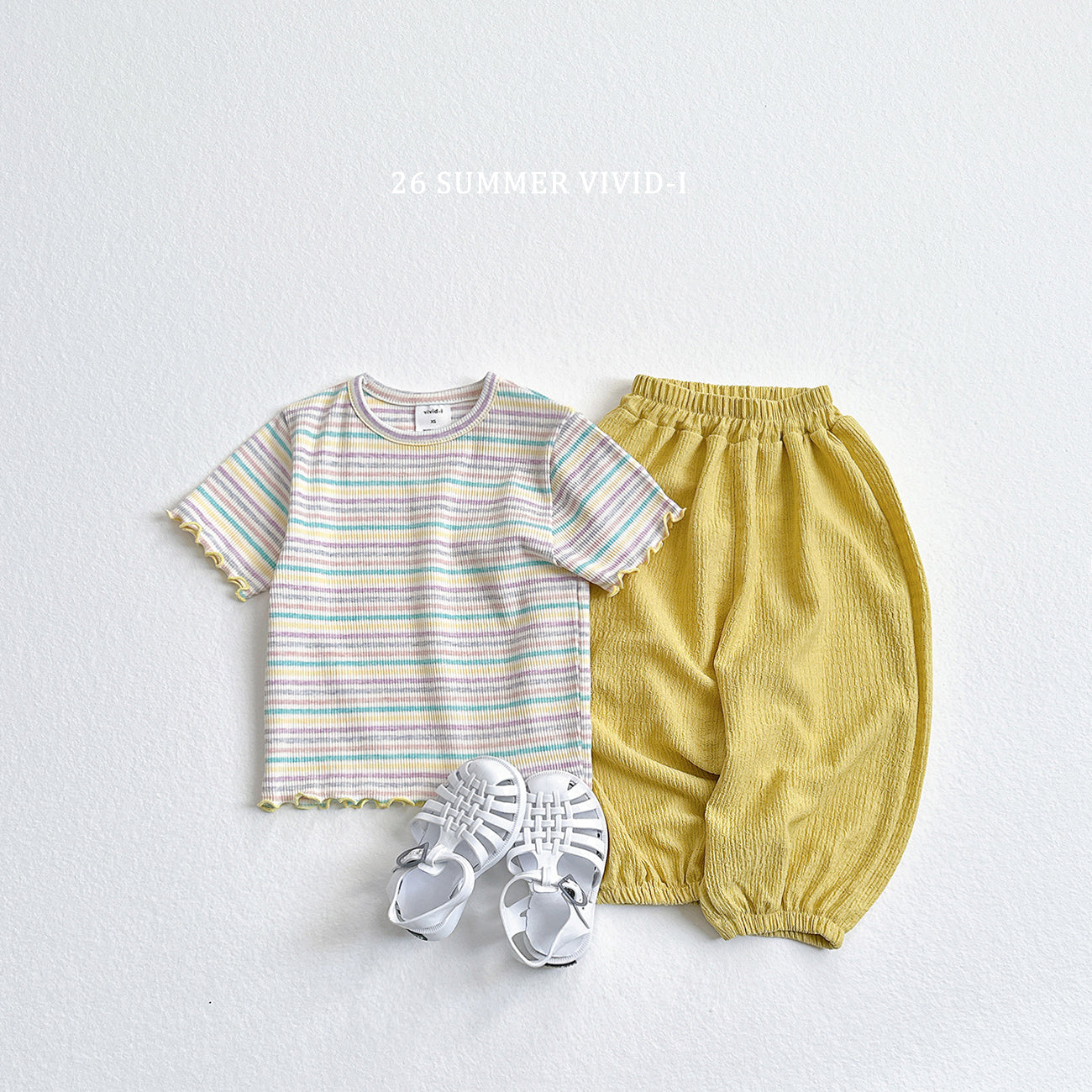 【PREORDER受付終了、ご希望はお問い合わせください。】72.Rainbow Rib Flare Tee