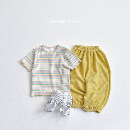 【PREORDER受付終了、ご希望はお問い合わせください。】72.Rainbow Rib Flare Tee