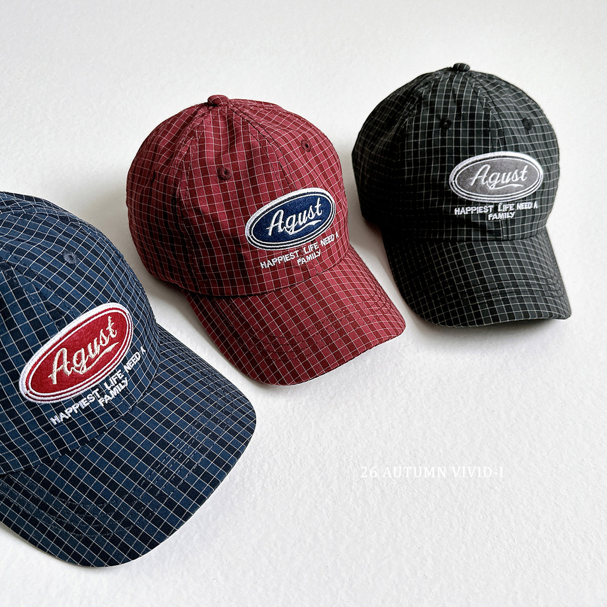 【秋のPRE-ODER 5%OFF】105.August Check Cap