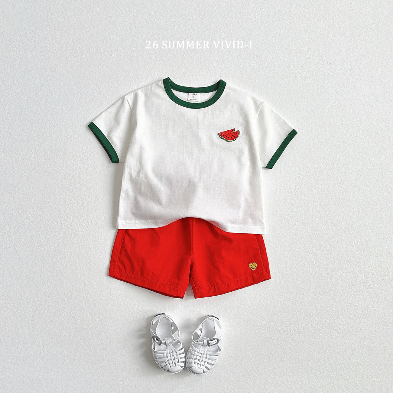 【PREORDER受付終了、ご希望はお問い合わせください。】99.Fruit Embroidery Raglan Set