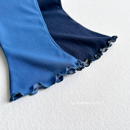 【PREORDER受付終了、ご希望はお問い合わせください。】29.Summer Indigo Bell 7分丈 Pants