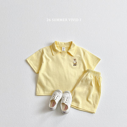 【PREORDER受付終了、ご希望はお問い合わせください。】95.Collar Bear Embroidery Set