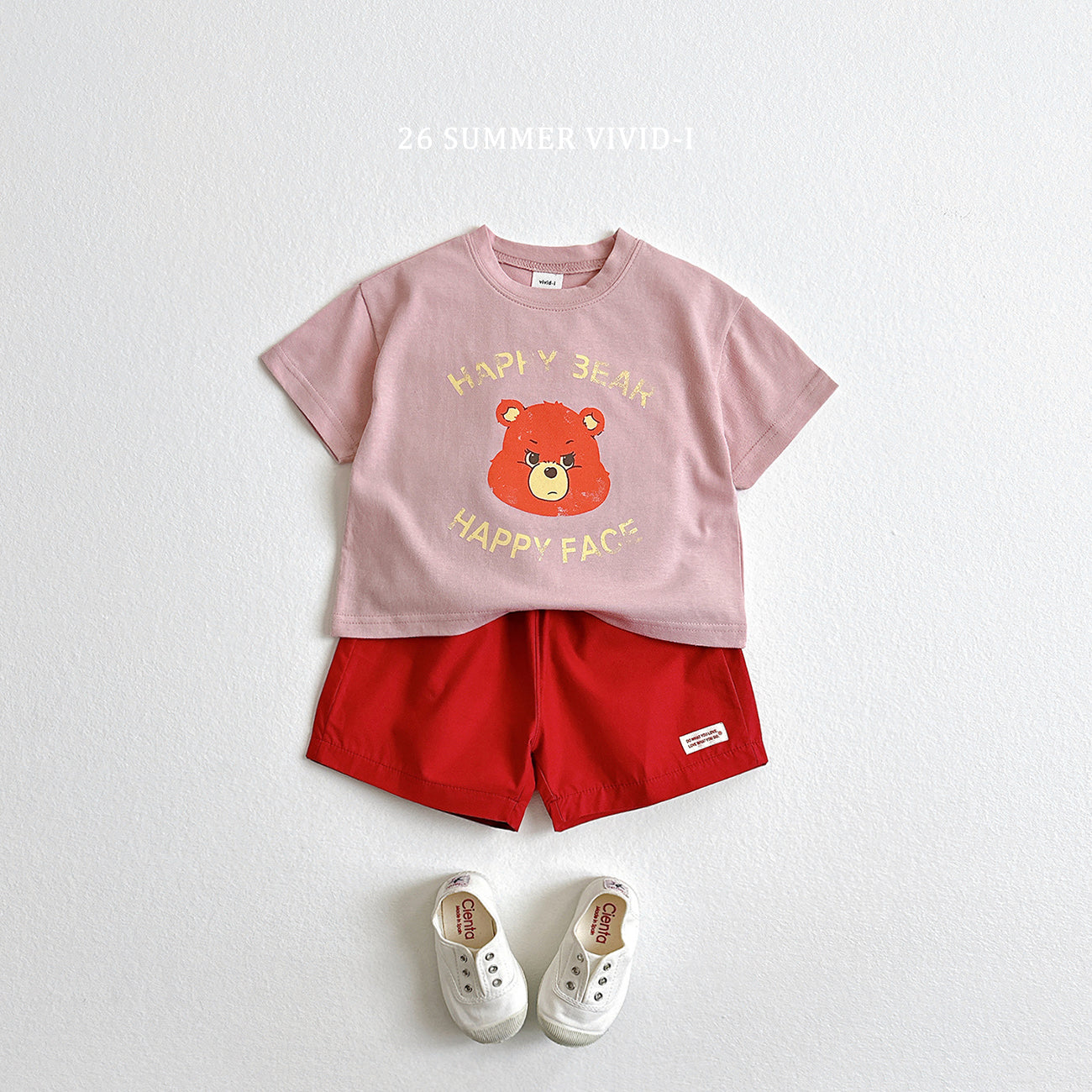 【PREORDER受付終了、ご希望はお問い合わせください。】56.Happy Bear ShortSleeve Tee
