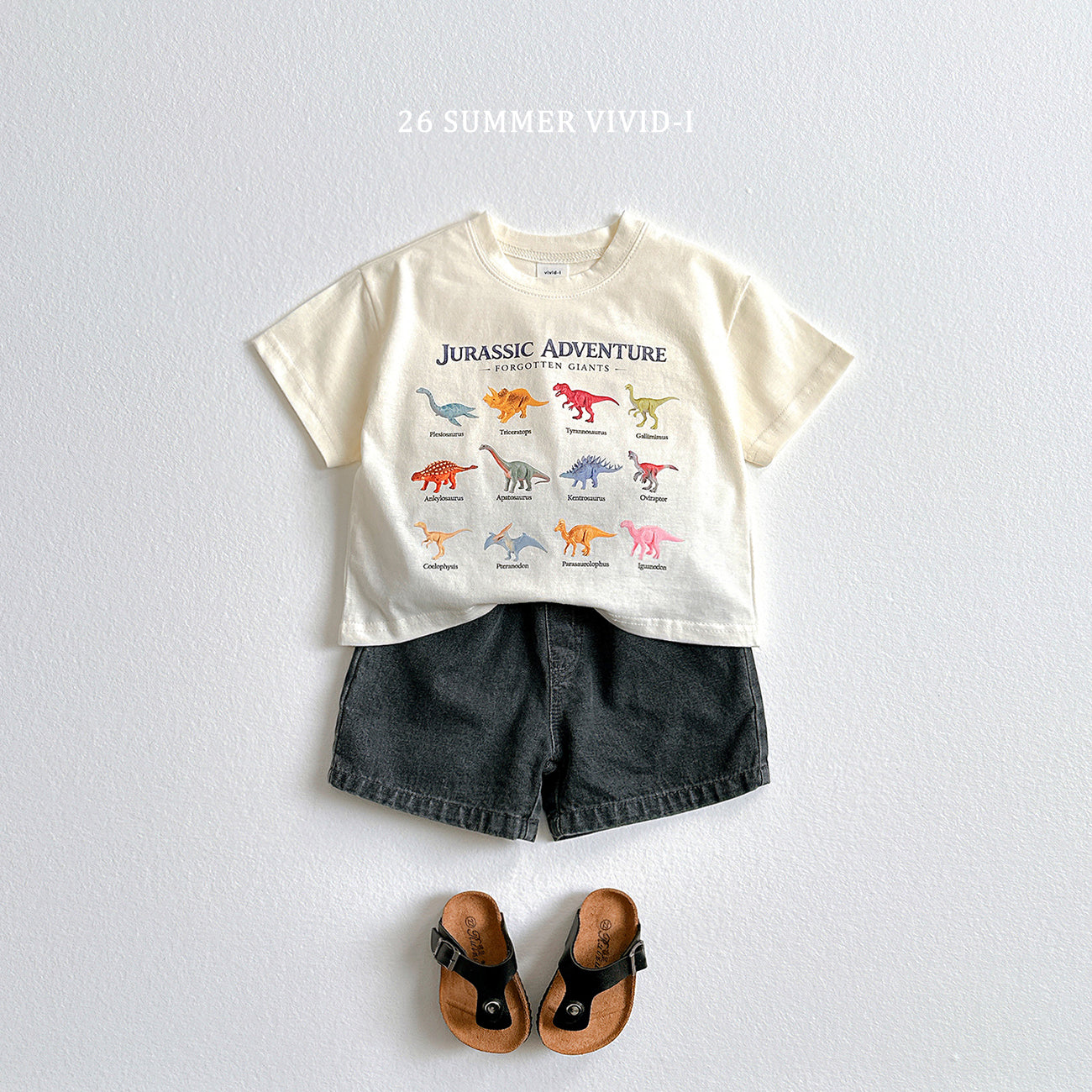 【PREORDER受付終了、ご希望はお問い合わせください。】49.Little Dino ShortSleeve Tee