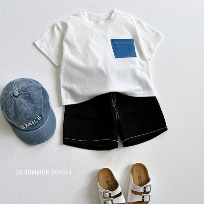 【PREORDER受付終了、ご希望はお問い合わせください。】65.Pocket Denim ShortSleeve Tee