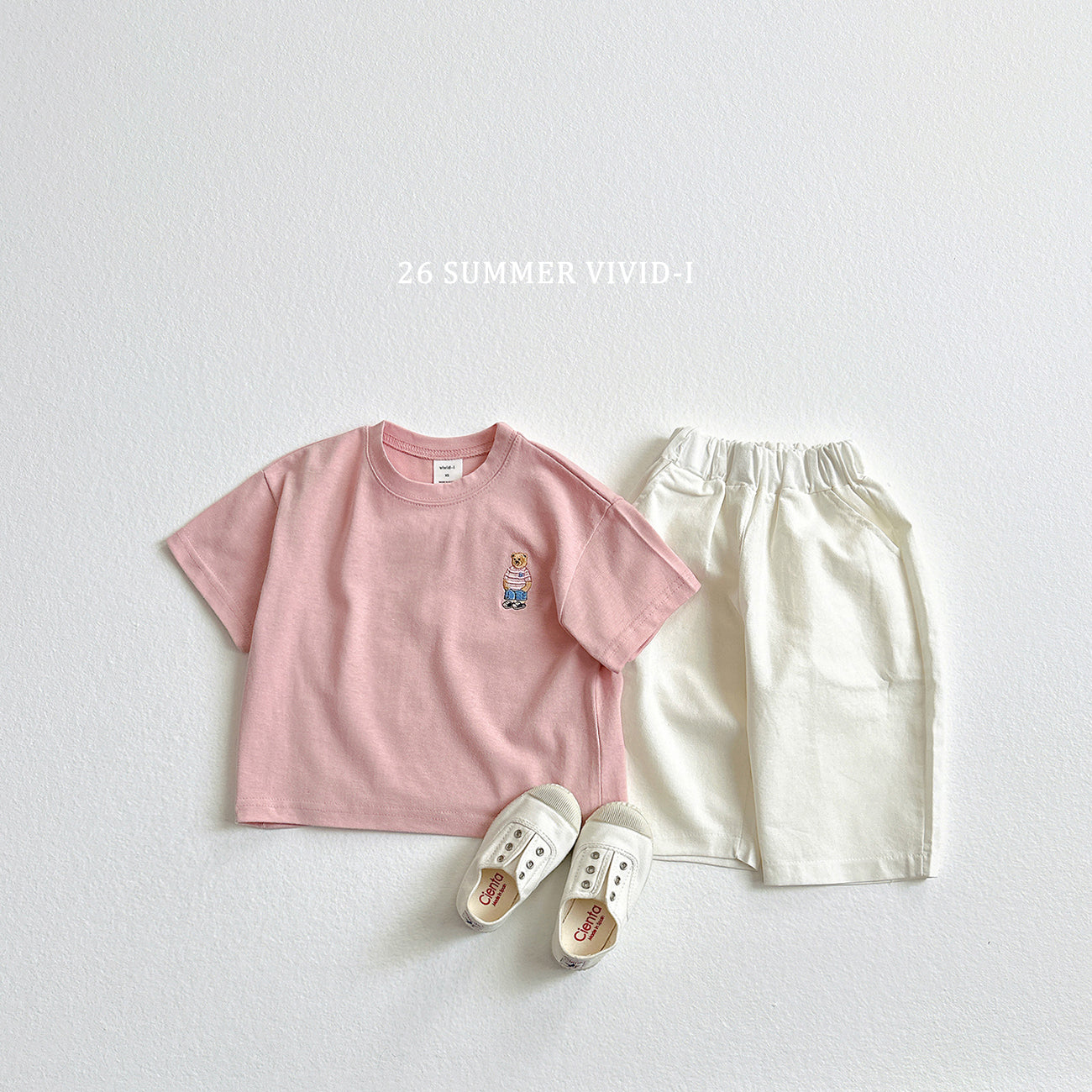 【PREORDER受付終了、ご希望はお問い合わせください。】63.Bear Embroidery ShortSleeve Tee