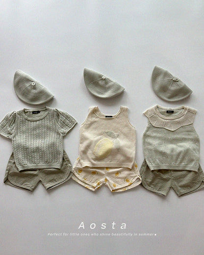 【PREORDER受付終了、ご希望はお問い合わせください。】19.Knit Fruit Vest