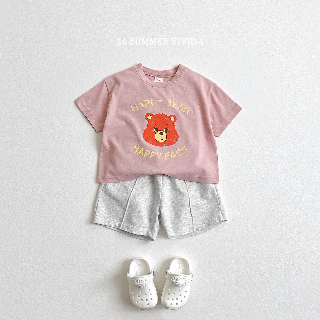 【PREORDER受付終了、ご希望はお問い合わせください。】56.Happy Bear ShortSleeve Tee