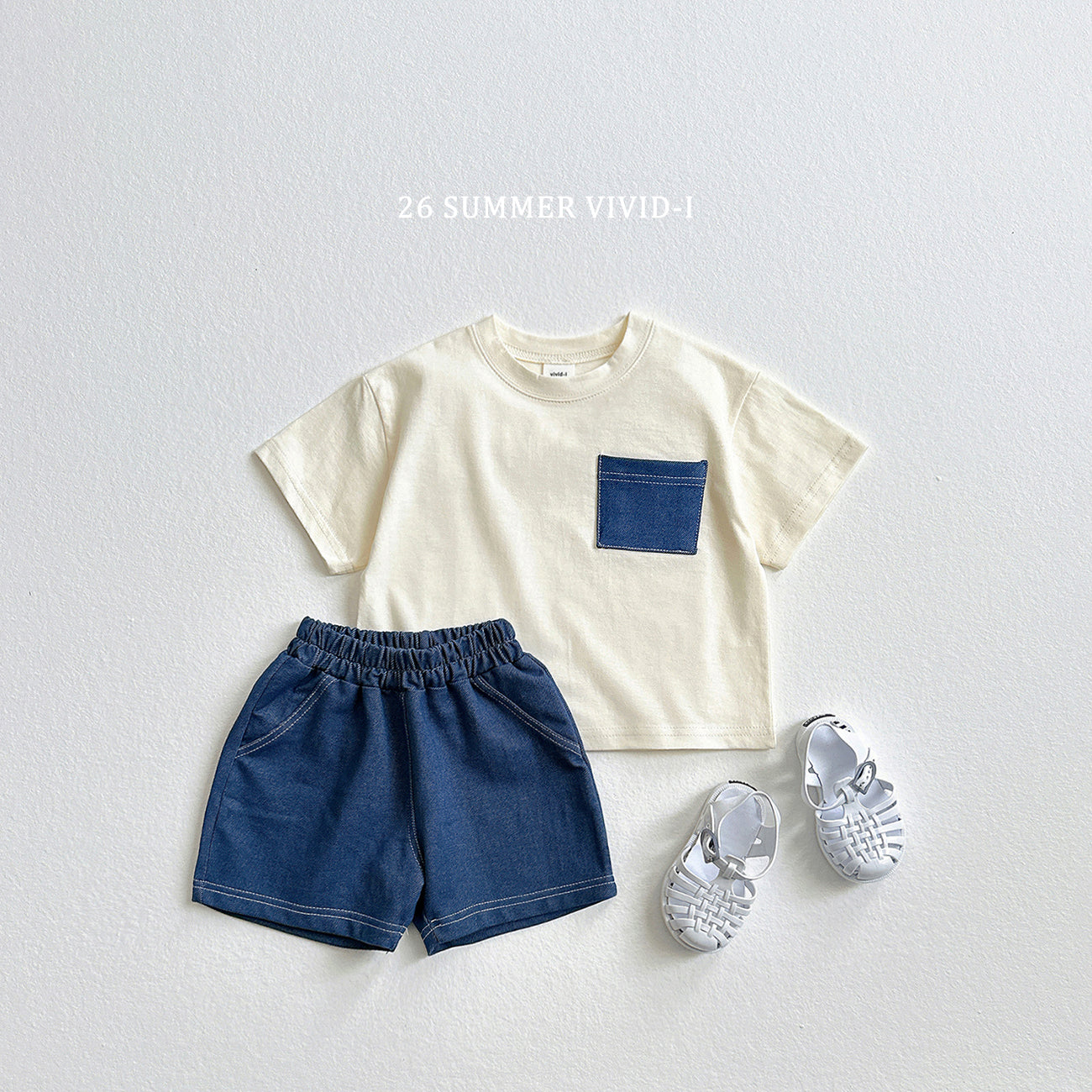 【PREORDER受付終了、ご希望はお問い合わせください。】13.Stretch Denim Shorts