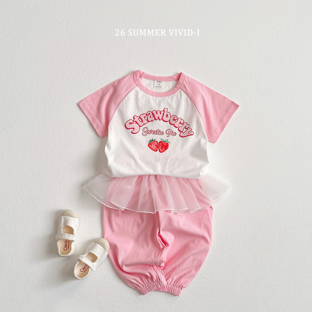 【PREORDER受付終了、ご希望はお問い合わせください。】74.Strawberry Dolman ShortSleeve Tee