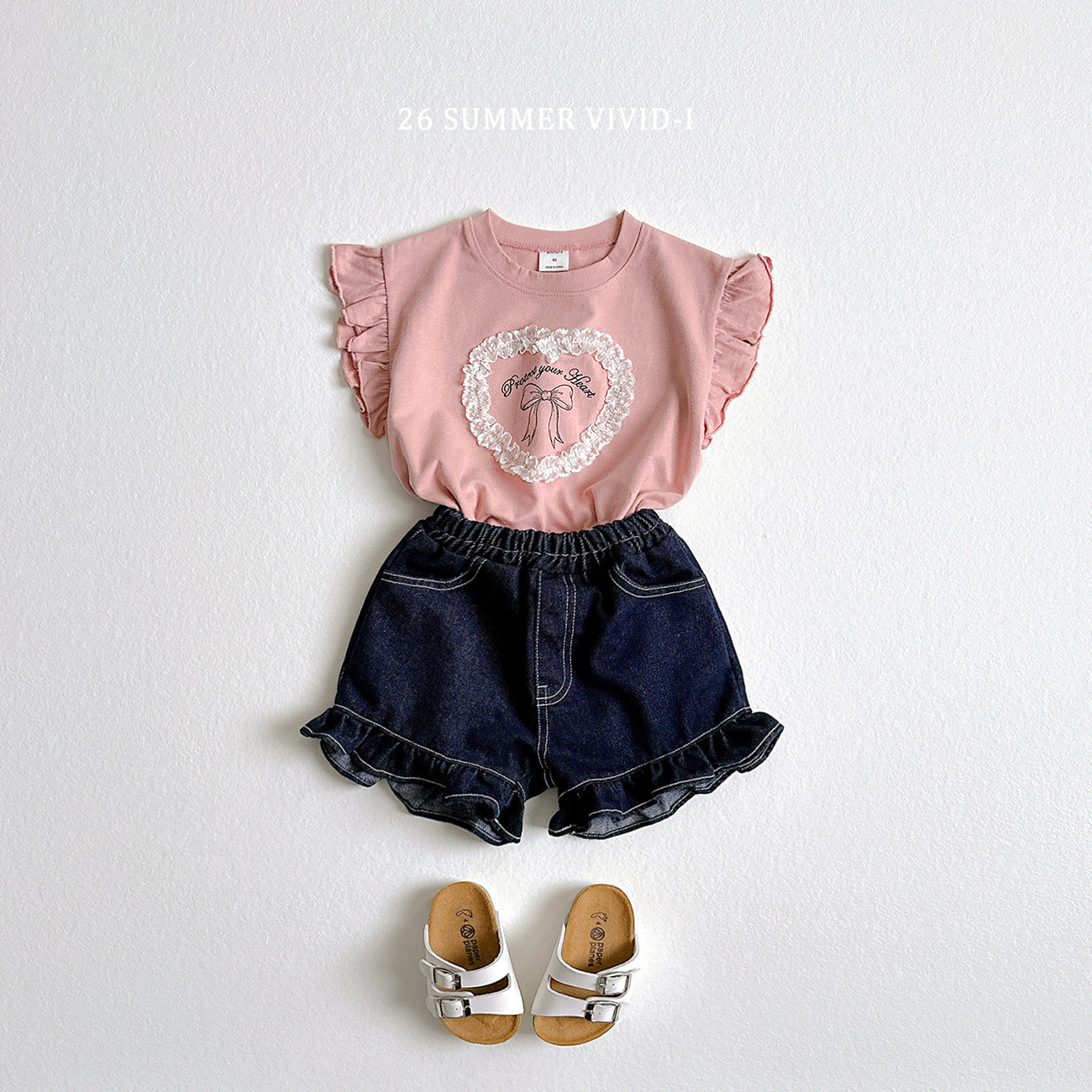 【PREORDER受付終了、ご希望はお問い合わせください。】12.Frill NonFade Denim Shorts